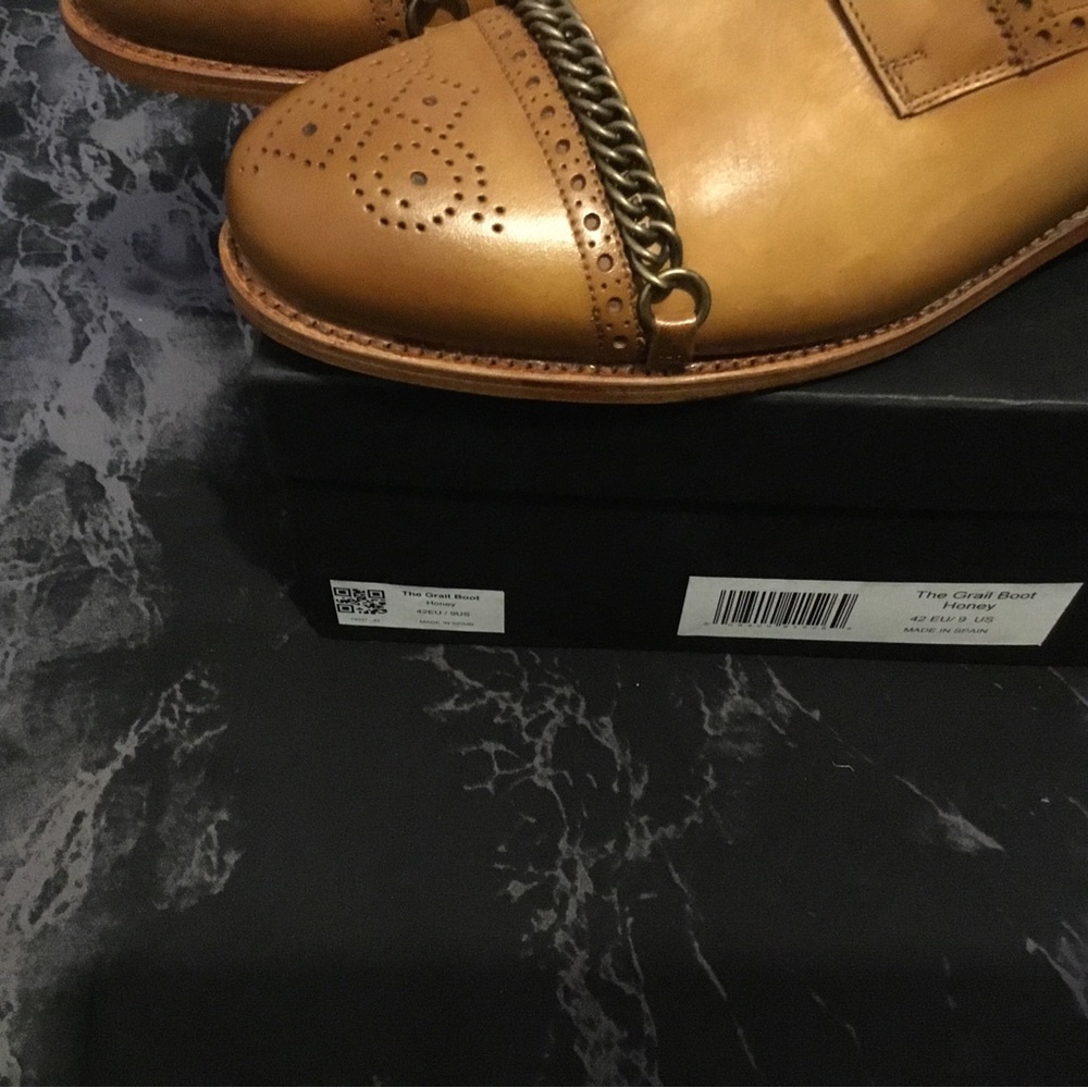 Taft Mens The Grail boot in Honey. - Picture 9 of 10